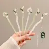 Grampo de Cabelo de Flor para Mulheres, Estilo Antigo, Novo Estilo Chinês, Grampo de Cabelo Moderno, Design de Grampo de Cabelo, Grampo de Cabelo Estilo Chinês Dinastia Han