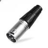 Cabeça fêmea Canon de três núcleos Cabeça macho suíça Plugue de mixer Canon para microfone Plugue de áudio para microfone Cabeça macho e fêmea