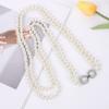 Cadena Larga de Suéter Multicapa Versátil para Mujer Estilo Pequeño Fragante Accesorios para Ropa de Cheongsam Collar de Perlas Personalizado por el Fabricante Imitación de Cristal