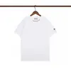 Minha Marca Trendy T-Shirt de Manga Curta Gola Redonda Bordado Gráfico Frontal Unissex Masculina Meia-Manga Verão [Corte Solto]