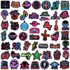 50 Pegatinas de Graffiti Musical Neon Transfronterizas para Guitarra, Casco, Patineta, Taza de Agua, iPad, Decorativas Impermeables, Pegatinas DIY