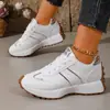 2026 Nuevos Zapatos Deportivos de Moda para Mujer Elegantes Alemanes de Entrenamiento Talla Grande Zapatos Blancos Cintura Delgada Cómodos con Cordones Zapatos Papá