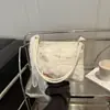 Bolsa de Ombro Estilo Delicado de Renda Simples Coreana 2025 Nova Bolsa Casual de Férias Feminina Bolsa Tote de Mão Bolsa de Ombro