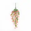Flores Plásticas Montadas na Parede Transfronteiriças Eucalipto Glória da Manhã Cipó Trombeta Decoração de Parede para Sala Flores Artificiais