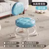 Taburete Pequeño Giratorio con Ruedas para Uso Doméstico, Taburete Bajo con Soporte Lumbar, Respaldo Acolchado Grueso Silencioso y Suave, Silla Pequeña con Ruedas para Movilidad y Estar Sentado Largo
