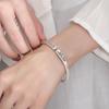 Gufa Montaña Promesa Pulsera de Pareja Pulsera Sólida de Anillo Liso Escarchado Estilo Joven Chino Pulsera Abierta Venta al por Mayor