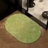 Tapete de Chão Retro Estilo Francês de Terra de Diatomáceas para Banheiro, Resistente a Manchas, Absorvente de Água, Secagem Rápida, Tapete Antiderrapante, Uso Doméstico, Formato Único, Tapete Fácil de Manter
