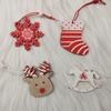 Fabricante Venta al por Mayor Colgantes de Navidad Papá Noel Decoraciones de Copo de Nieve Colgantes Pequeños de Alce Colgantes para Árbol de Navidad Venta al por Mayor
