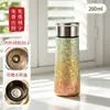 Mini termo de bolsillo de titanio puro con separación de té y agua, adecuado para preparar té, uso en coche, regalo de empresa, taza de titanio con cristal de hielo