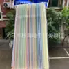 Tubo de Bebida de Plástico Desechable Tira de Color Pajita Curva 100 Grado Alimenticio PP Negro Pajita para Leche de Soya Confinamiento Materno
