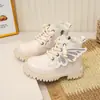 Botas Martin para niños, nueva colección otoño/invierno 2026, botas de cuero para niñas, estilo británico, botines sencillos para bebé, botas de trabajo, botines alados