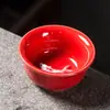 Taza de té de cerámica Kung Fu, taza de té creativa, taza pequeña individual, taza de degustación de té celadón, taza de pez para uso doméstico, cuenco de té, taza de maestro