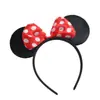 Nueva Diadema de Lazo de Minnie para Actuación Infantil Lindo Mickey Mouse Diadema Rellena Diadema Antideslizante Pasador Accesorios para el Cabello