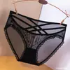 Nuevas Bragas de Mood con Empalme de Malla para Mujer, Tangas Huecas de Encaje, Venta Directa de Fábrica para Damas