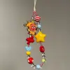 Colgante para Teléfono Móvil Estrella de Dibujos Animados, Cadena para Teléfono Móvil con Cuentas Linda, Colgante para Bolso con Diseño de Nicho, Hebilla de Llave Versátil