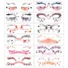 Pegatinas de Maquillaje de Halloween de Gama Alta Transfronterizas de Amazon Pegatinas de Tatuaje de Color Simulado Pegatinas Temporales para la Cara de Fiesta de Halloween