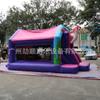 Parque de atracciones inflable al aire libre con castillo travieso de unicornio, cama inflable para niños, instalaciones de entretenimiento al aire libre, cama deslizante