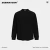 Sudadera Artística de Manga Larga para Hombre Zoewatson, Moda Casual Estilo Japonés Modelo Nuevo, Top Simple y Versátil Estilo Ins