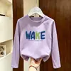 Camiseta de Manga Larga para Niños Niños 2026 Primavera/Otoño Nueva Dibujos Animados Linda Algodón Puro Versátil Camiseta Básica para Niños