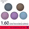1.61 Cor Asférica 1.60 Óculos Mudança de Base de Filme Mudança de Filme Anti-Luz Azul Miopia Hipermetropia Presbiopia Plus Hard Anti-Radiação