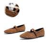 Plantilla de Piel de Oveja de Primera Capa Zapatos Planos de Moda 2026 Primavera Nuevos Zapatos Planos Mary Jane para Mujer Retro Casual Zapatos de Mujer de Moda