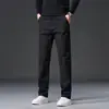 Calça Masculina Business Casual de Alta Qualidade Italiana Slim Fit Perna Reta Versátil Stretch para o Dia a Dia Calça Masculina Outono/Inverno 2026