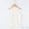 Colete de Algodão Lycra Fino de Verão para Meninos e Meninas, Roupa de Bebê, Camisola