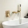 Juego de ducha oculto simple para agua caliente y fría, juego de ducha oculto negro para empotrar en la pared, cabezal de ducha empotrado