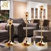 Candelabro de Estilo Europeo Nuevo Adornos para el Hogar Lujo Ligero Candelabro para Mesa de Comedor Decoración de Boda Artesanías Candelabro Pequeño de Punta Pies Altos