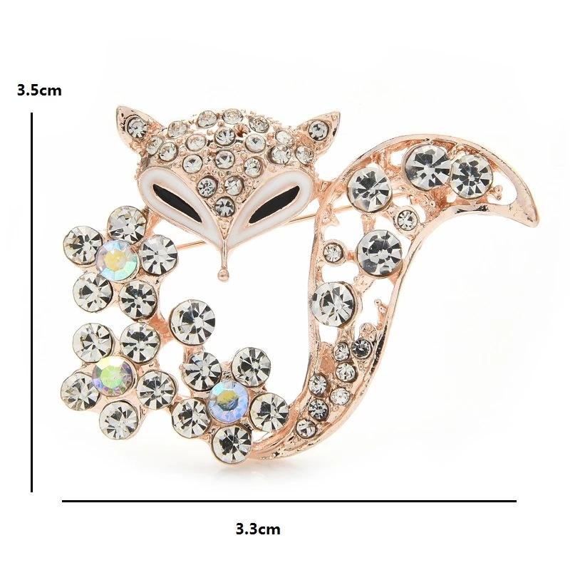 Wuli-baby-Rhinestone-Fox-Brooc