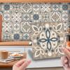 Crm053 Patrón Retro Transfronterizo Azulejo de Película de Cristal Adhesivo de Pared Cocina Impermeable y Antifouling Decorativo Renovación Papel Tapiz Autoadhesivo