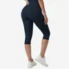 Conjunto esportivo de manga curta e calça comprida, calça capri, secagem rápida, cintura alta, levanta bumbum para mulheres, vestuário de verão para fitness e yoga