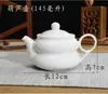 Wg6Q Olla de Cerámica Mini Tetera Pequeña Tetera Blanca Trabajador Porcelana Blanca Una Persona Porcelana Una Persona Bebiendo Tamaño Pequeño