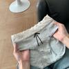 Ropa interior para mujer de algodón puro 2025 Nuevo estilo de algodón para niñas Grado 10A Entrepierna extendida antibacteriana Calzones tipo "fairy shorts" de cintura media