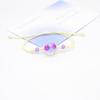 Cuentas de Pegamento de Cristal Pulsera de Flor Real para Niña Flor Seca Narciso Estudiante Novia Pulsera Flor de Cerezo Hecho a Mano Joyería Simple