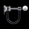 Pendientes de Resina Transparente Sin Perforaciones, Accesorios para Pendientes, Convertidores de Clip para Oreja en Forma de U Invisibles, Pendientes para Niños al por Mayor