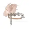 Anos 1920 Europeu e Americano Pluma Headband Faixa de Cabelo Festa de Despedida de Solteiro Banquete Diamante Retro Pluma Hairband Atacado Transfronteiriço