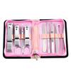 Bolsa con cremallera de 9 piezas para herramientas de uñas transfronteriza, juego de cortaúñas, acero inoxidable, juego de belleza, personalizado al por mayor