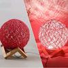 Luz de noite inteligente preguiçosa controle de voz Lâmpada de bola de rattan rede de celebridades luminária de mesa para quarto de menina luminária de cabeceira luminária de atmosfera decoração