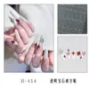 Adesivos Populares para Unhas com Desenho de Trevo de Quatro Folhas Vazado, Material Transparente, Moldes Adesivos de Flor de Gema de Trevo de Quatro Folhas Estilo Francês, Adesivos Pintados com Spray