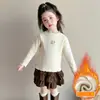 Roupa Térmica Feminina Plus Size com Veludo Espesso Peça Única de Fleece Coração de Amor Coelho Renda Manga Longa Estilo Coreano Versátil Quente de Inverno