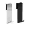 Gancho trasero para puerta de vidrio transfronterizo, sin perforaciones, para colgar en la pared, de 2 cm de grosor, de acero inoxidable, para puerta de armario