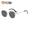 Gafas de Sol Metálicas de Marco Pequeño Estilo Nuevo Transfronterizas, Gafas de Sol Retro a la Moda, Unisex, Estilo Ins, Sensación de Alta Gama M5274