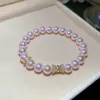 ¡Manta Rose! Pulsera de perlas con flores de circonita ultrabrillantes, sensación de lujo ligero de alta gama, accesorio de mano vintage francés
