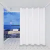 Conjunto de Cortina de Chuveiro de Tecido Poliéster Atacado Impermeável à Prova de Mofo Cortina para Separação Úmido/Seco de Banheiro Sem Furos
