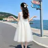 Vestido sin mangas para niña, Nuevo estilo de verano, Elegante vestido de princesa, Vestido infantil de cumpleaños, Vestido tipo chaleco, Atuendo de verano moderno para niñas