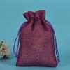 Bolsa de lino con lunares, regalo para fiesta de Navidad, texto de juego, bolsa para empaque de joyería, bolsa para guardar té, audífonos, se puede personalizar