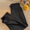 Pantalones de Primavera con Caída Sensorial Estilo Occidental para Hombre, Pantalones Casuales Sueltos de Pierna Recta, Pantalones Cortos, Pantalones Delgados y Modernos con Caída Sensorial