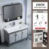 Gabinete de banheiro para varanda com pia integrada, conjunto de gabinete de banheiro de piso, lavatório de cerâmica