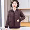 Cárdigan de punto de otoño e invierno para madres de mediana edad y mayores, nuevo estilo chino, moda casual, engrosado, estilo Coco Chanel, chaqueta versátil